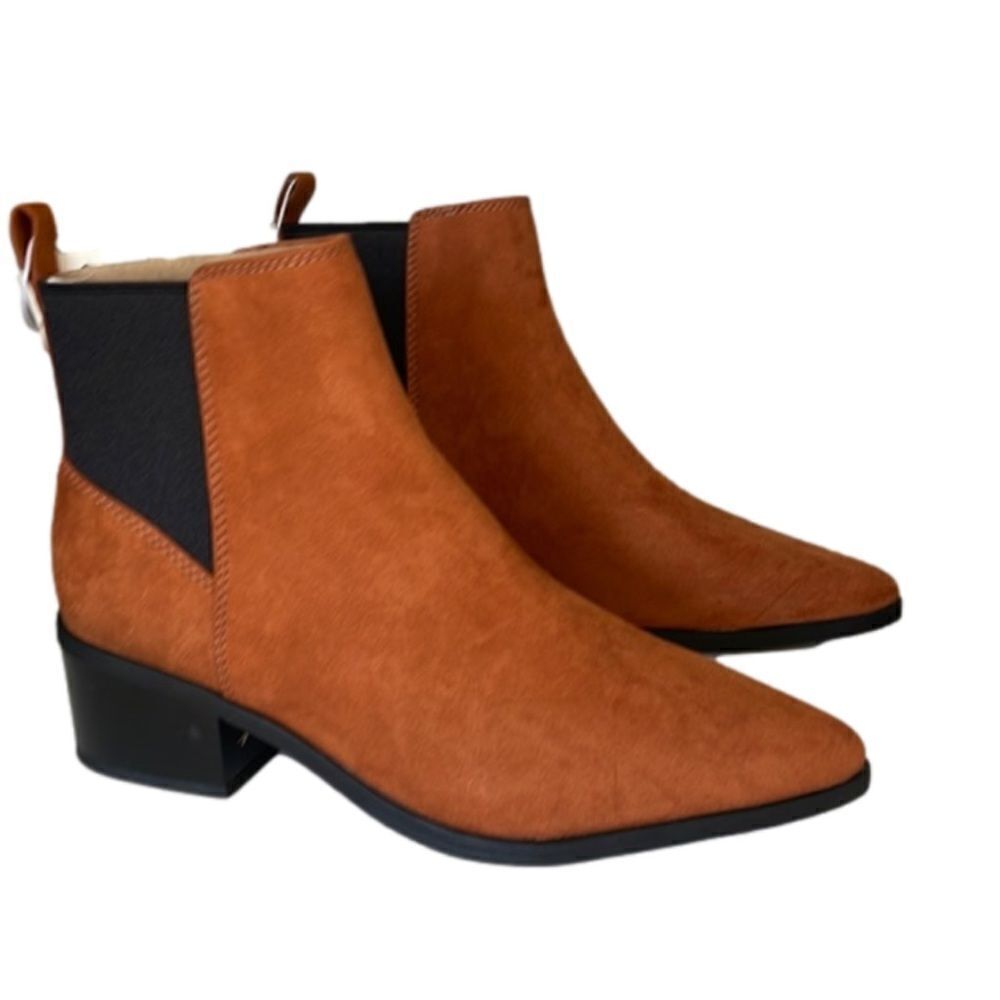 a new day Tan Suede Chelsea Ankle Boots